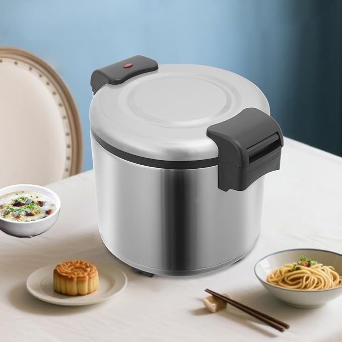 6.08Gal Commercial Rice Warmer Electric Non-Stick Pot Adjustable Temperature Soup Warmers Sushi Rice Warmer for Restaurant Party Family, Warm Function Only, NOT Cooker