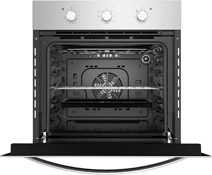 Empava 24 Inch Single Wall Oven with 6 Cooking Functions Mechanical Knobs Control in Stainless Steel, SXB14
