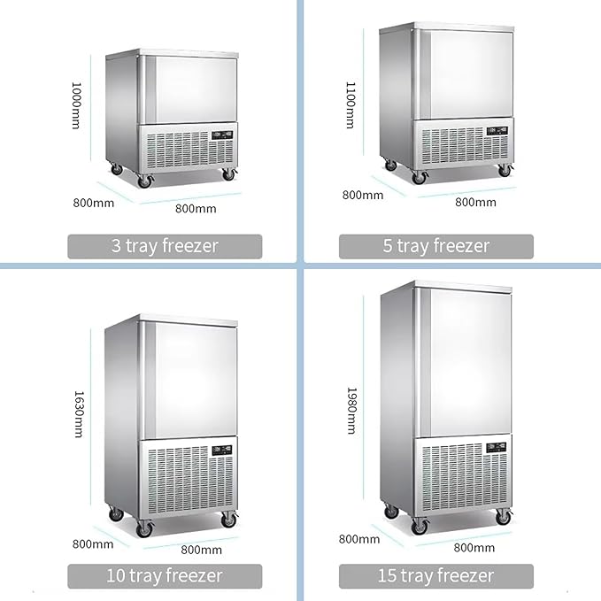 Commercial 5 Trays Blast Chiller,Blast Chiller & Freezer, Chest Freezer,Batch Chiller for Hard ice Cream,Cakes,Chicken,Fish,Sushi Rice in Restaurant,Hotel,School