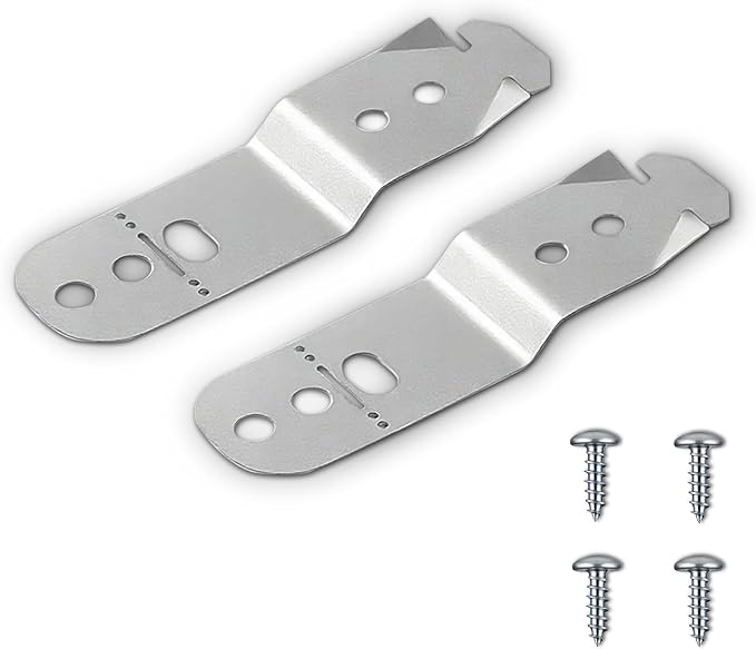 619985 Dishwasher Mounting Bracket Fit for Bosch Dishwashers, Anti-Tip Clips Bracket Kit Replaces AP4538351, 00605007, 00628371, 2-Pack