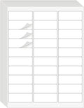 1" x 2-5/8" Address Labels 900 Labels Sticker Paper for Laser/Ink Jet Printer mailing Labels 8.5"×11" White 30 per Sheet