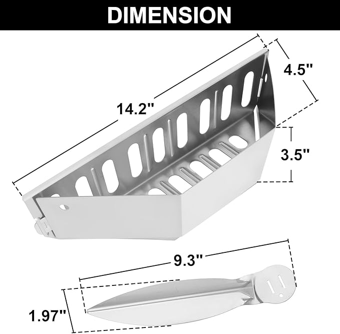 7403 62423 Charcoal Basket Replacement Parts for Weber 22" One-Touch Cleaning System Kit 7444, Charcoal Tray for Weber 22 Inch One-Touch, Performer Deluxe (Export), Summit Charcoal