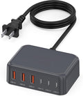 USB C Charger Block, 100W GaN 6 Port PD USB C QC USB A Wall Charger Adapter Plug Cube, Super Fast Type C Charging Station Hub for iPhone 17 16 15 14 Pro Max iPad Samsung Pixel