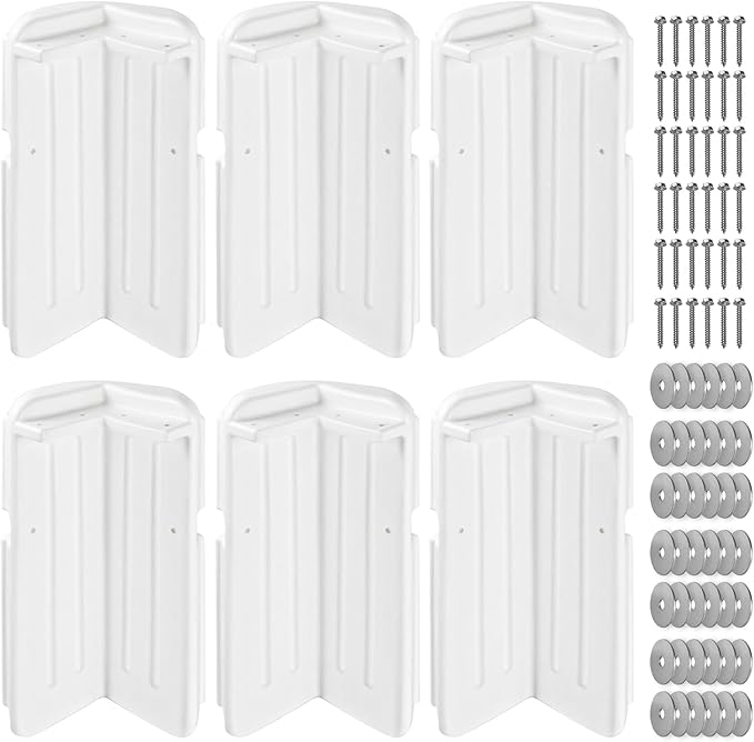 Dock Bumpers Dock Corner Bumper Fender Marine Boat Dock Bumpers for Edge Corner,Inflatable Dock Protection,Soft UV-Resistant Marine-Grade Vinyl,Stainless Steel Mounting Hardware Included,8"x16"