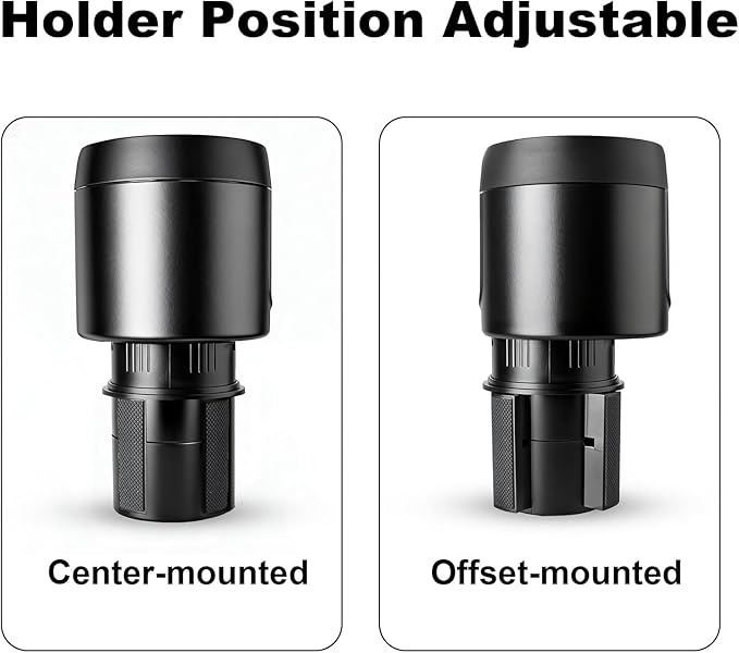 Golf Cart Cup Holder Adapter, Universal Expandable Golf Cart Heater Holder Compatible with 16 Oz/1 Lb Propane Tank and Most Golf Carts