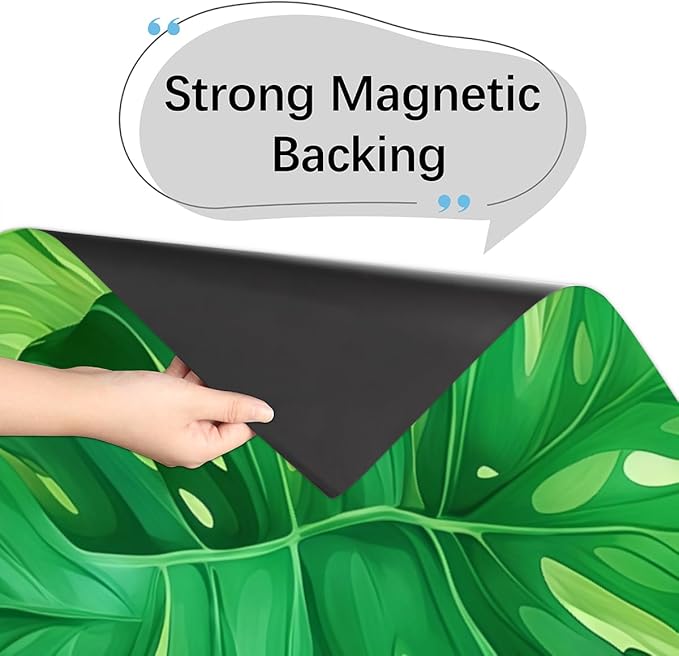 Dishwasher Magnet Cover Palm Leaf Summer Beach Front Dishwasher Cover Decoration Reusable Magnetic Door Cover Panel Decal Home Appliances Stickers Kitchen Refrigerator Fridge 23"x26"