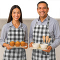 Native Fab Kitchen Apron 2 Pack - 100% Cotton Adjustable, Durable Apron with Pockets, Perfect for Cooking, Baking, Grilling