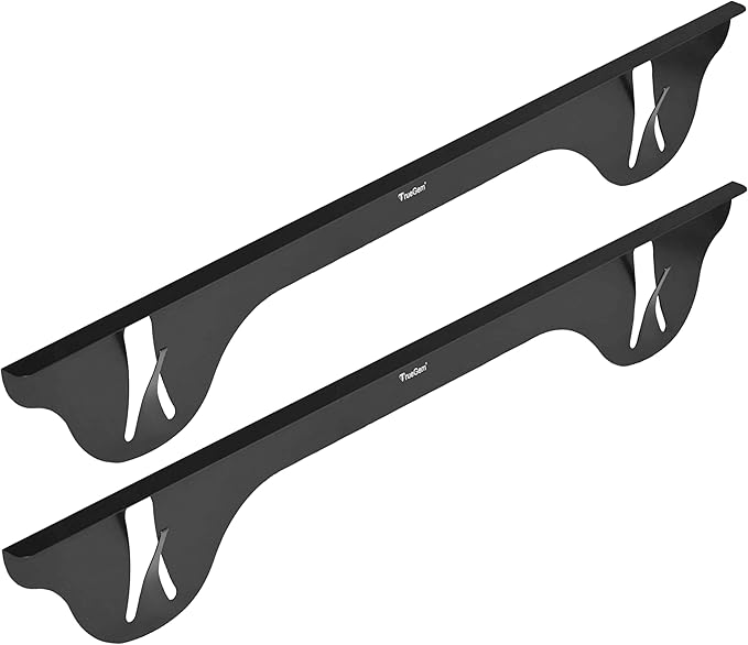 TrueGem Stove Gap Covers - 25.4", Black, Stainless Steel