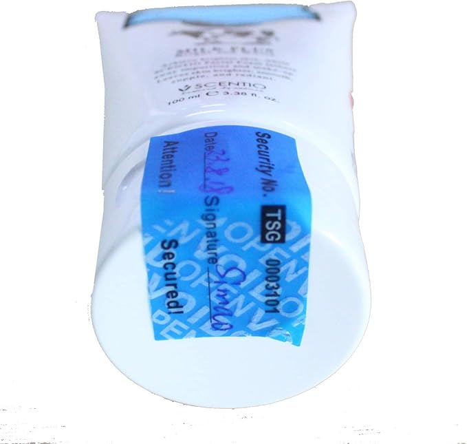 100pcs Non Transfer Tamper Resistant Security Warranty Void Labels/Stickers/Seals (Blue, 1 x 2 inches, Unique Nnumbers)