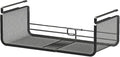 Expandable Under Shelf Basket Organizer, Under Shelf Storage, Hanging Baskets Under Cabinet for Pantry Kitchen Cupboard Desk Counter Bookshelf Space Saver Heavy Duty Slide-in (Black, 1 Pack)