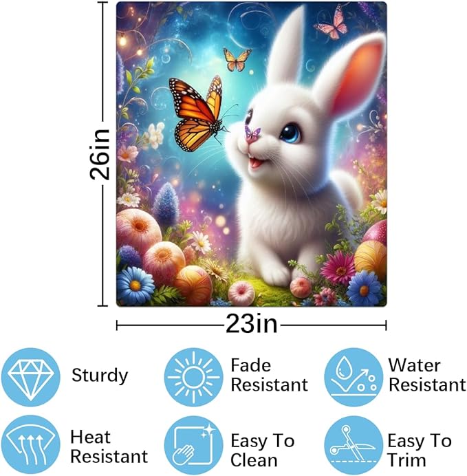 Dishwasher Magnet Cover Happy Easter124 Front Dishwasher Cover Decoration Reusable Magnetic Door Cover Panel Decal Home Appliances Stickers Kitchen Refrigerator Fridge 23"x26"