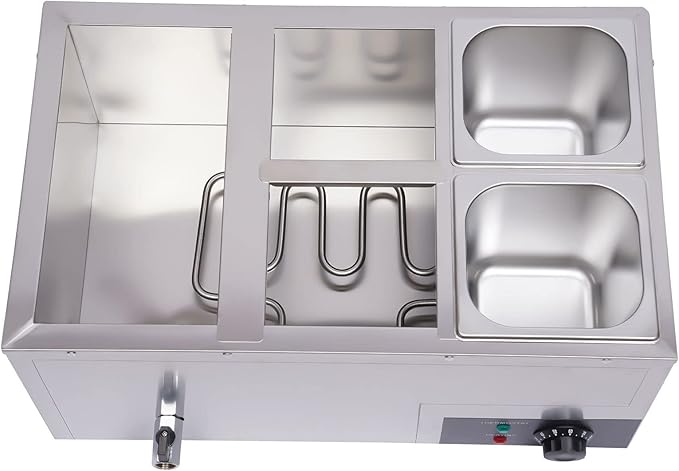 Electric Bain Marie, 600W 5-Pan Commercial Portable Steam Table Food Warmer, 20Qt Stainless Steel Canteen Buffet Warmer Electric Food Warmers and Servers for Parties, Buffets, Hotels