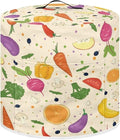 Fruits and Vegetables Print Kitchen Appliance Cover Pressure Cooker Cover 6 qt,Dust Cover with Pockets for Electric Pressure Cooker Air Fryer Rice Cooker Steamer Toaster Oven