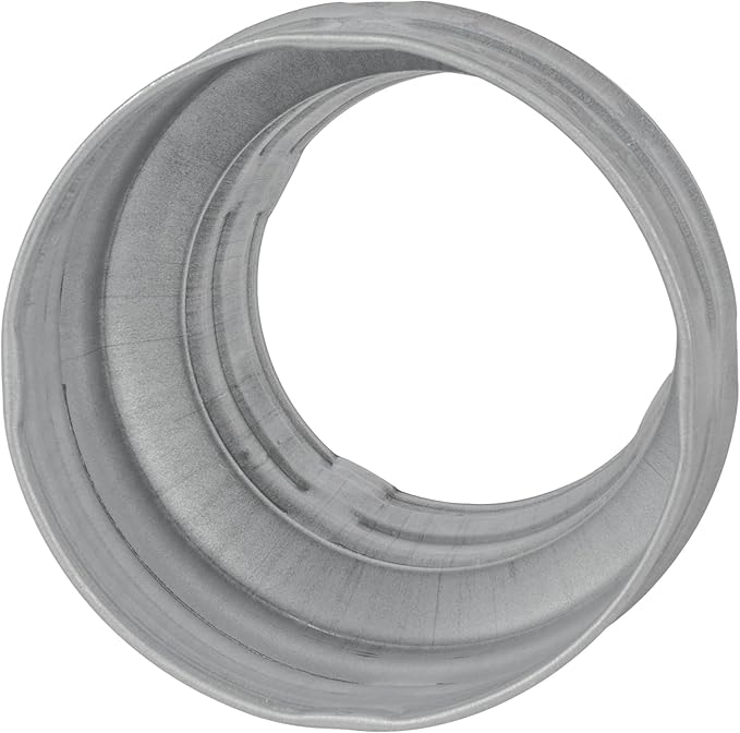 4" to 3" Inch Round Duct Reducer - Male Fit Galvanized Steel Pipe Increaser - Coupling for Round Duct Ventilation Systems - Heating & Cooling HVAC - Vent Pipe Adapter, Duct Connector