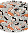 Dust Cover for 6 qt Air Fryer & Pressure Cooker Kitchen Appliance Accessories, Portable Pressure Cooker Air Fryer Rice Cooker Dust Cover Grey Sushi Print Small Appliance Covers