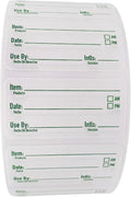 2x1 Dissolvable Food Labels, 1000 Label Stickers, Bottle Labels for Storage Bins, Sticker Labels for Food containers (1000, Green)