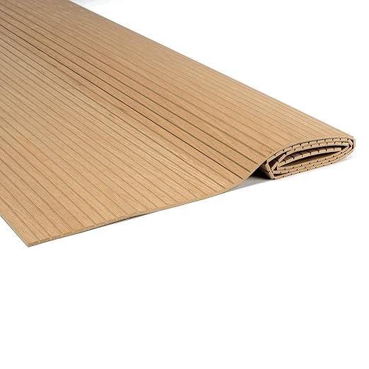 Unfinished Maple Veneer Decorative Tambour 1/2" Centers - 4'x 8'