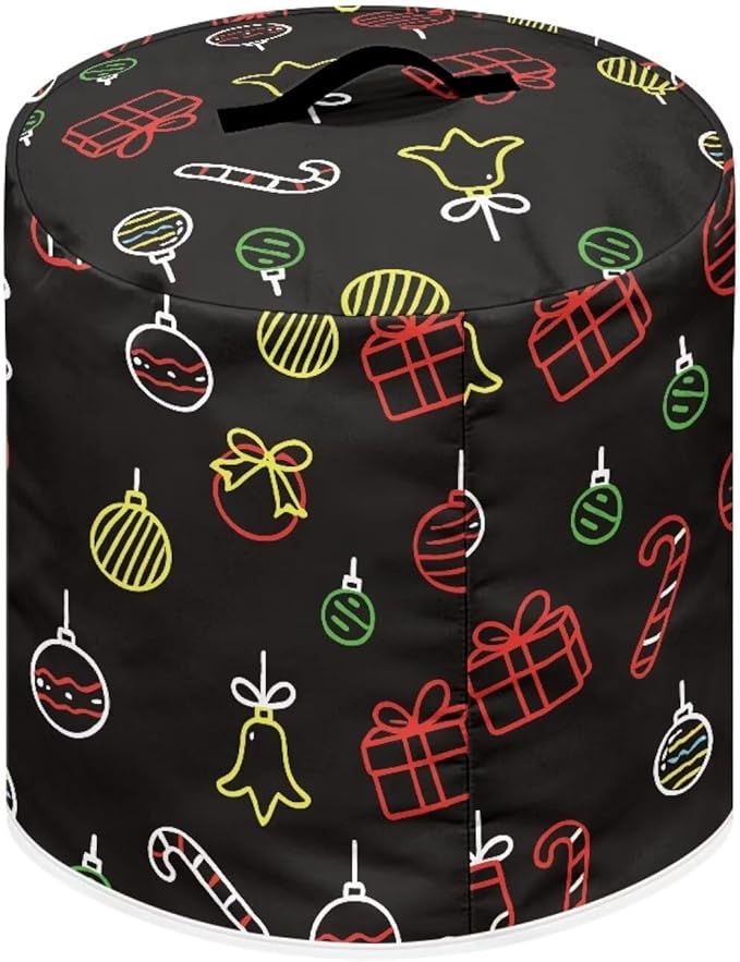 Christmas Tree Dust Cover Instant Pot and Extra Accessories Dust Proof Easy to Clean Pressure Cooker Cover Electric Appliance Cover Air Fryer Accessories with Storage Pocket Size S