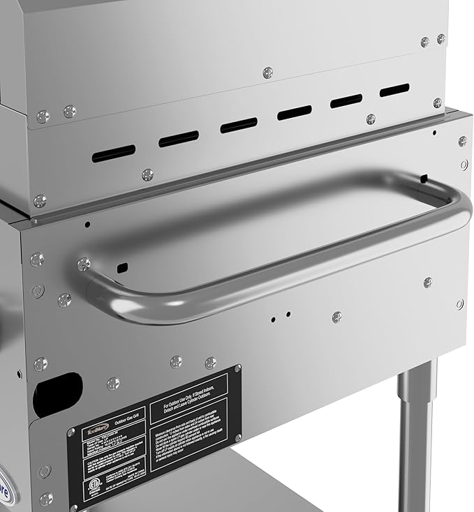 KoolMore 36 in. Commercial Outdoor Propane Grill With Pizza Oven, ETL Listed in Stainless-Steel (CGKIT3-36P)