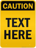 Custom Caution Sign, OSHA Sign, 36x48 Inches, Reflective, Rust Free DiBound, Fade Resistant, Made in USA by My Sign Center