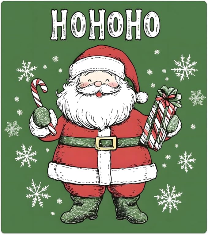Christmas Santa Dishwasher Magnet Cover, 23" W x 26" H Fridge Magnetic Stickers Reuseable Magnet Panel Decal Cover for Washing Machine Fridge Microwave Cabinet Kitchen Christmas Decoration