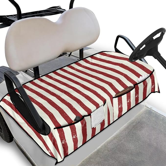 Golf Cart Seat Cushion Cover Designed for Outdoor Comfort, Featuring Sweat Absorbing Fabric and Waterproof Protection