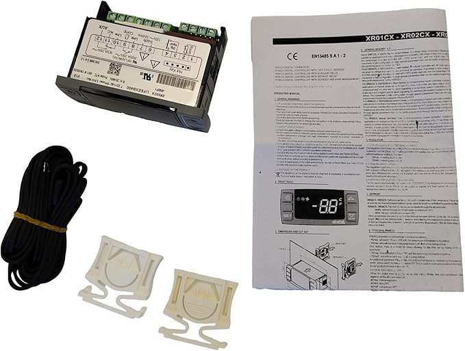 XR03CX-4N0F1 Temperature Controller,120V/50-60HZ Digital Thermostat Panel Fit for Normal Temperature Refrigerating Units Compressor Refrigerators