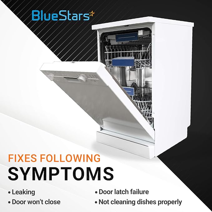 BlueStars 8212560 & 8269145 Dishwasher Side Mounting Bracket Kit with Screws Enhanced - Compatible with KitchenAid Whirlpool Kenmore Maytag Amana Jenn-Air Dishwashers - Easy to Install