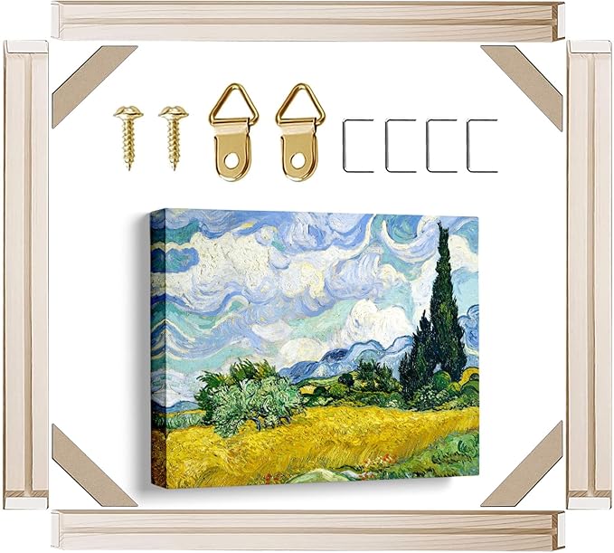 Canvas Stretcher Bars 30x40 Inch Frame Kit, Available in 25+ size Wood Stretcher Bars for Home and Office, Gallery Wrap Wall Arts Supply for Oil Painting, Poster, Picture & Paint by Numbers