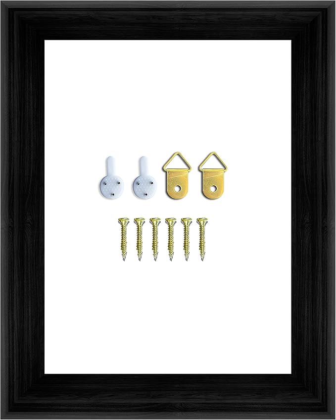 DIY Canvas Floater Frames - 1.25" Deep Floating Frame for Canvas Prints (Black 16x16 inches)