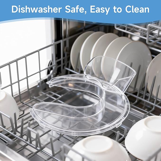 Pouring Shield for Kitchenaid Mixer, Splash Guard for Kitchenaid Bowl-Lift Stand Mixers 7 Quart, Stand Mixer Pouring Shield for Kitchenaid Stainless Steel Bowls