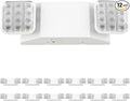 Sunco 12 Pack LED Emergency Lights, Commercial Lighting for Business, Power Outages, Offices, with Backup Battery (90 Minutes), Wall Mount, Hard Wired, 120-277V, Fire Resistant (94V-0) UL
