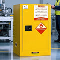 Flammable Storage Cabinet 34"x34"x65", 90 Gallon Chemical Safety Cabinet with Adjustable Shelf, Thickened Galvanized Steel Fireproof Cabinet for Flammable Liquids (26"x21"x35")
