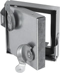 Repa Market 4 x 4 Inch Galvanized Steel Duct Access Door – Airtight Insulated Crawl Space Access Doors - Inspection HVAC Panel with Hinged 2 Clasp Lock Door – Door Access for Ventilation Cleanout