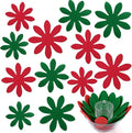 Queekay 12 Pcs Felt Pot and Pan Protectors 12/14/16 Inch Larger Thicker Pan Protector Pads, Colorful Pot Separators for Stacking Cookware Organizing Protecting (Red Green·)