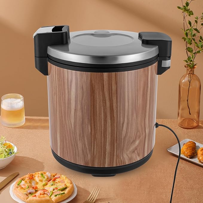 6Gal Electric Rice Food Warmer,Commercial Electric Food Warmer 110V Stainless Steel Hot Holding Cabinet With Two Temperature Settings For Restaurant Party Family Use