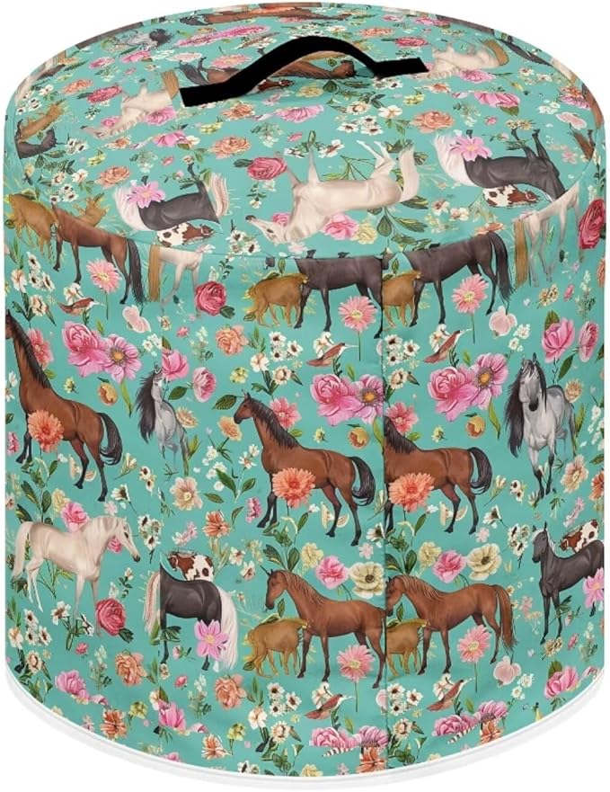 Flashideas Shredded Horse Pressure Cooker Cover, Kitchen Appliance Dust Cover, Rice Cooker Protective Cover with Pocket, Suitable for Air Fryer Cover, Toaster Cover, Oven Cover