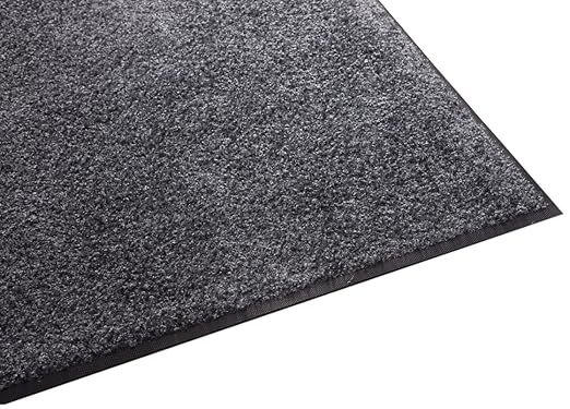 Guardian Platinum Series Indoor Wiper Floor Mat, Rubber with Nylon Carpet, 3'x14', Grey
