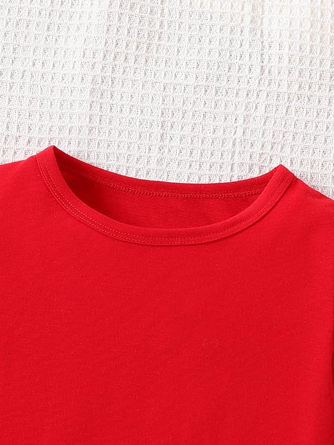 3 Pack Toddler Girls Shirts Long Sleeve Shirt for Girls Tees Kids Tshirts Clothes Fall Tops T-Shirt 2-8 Years