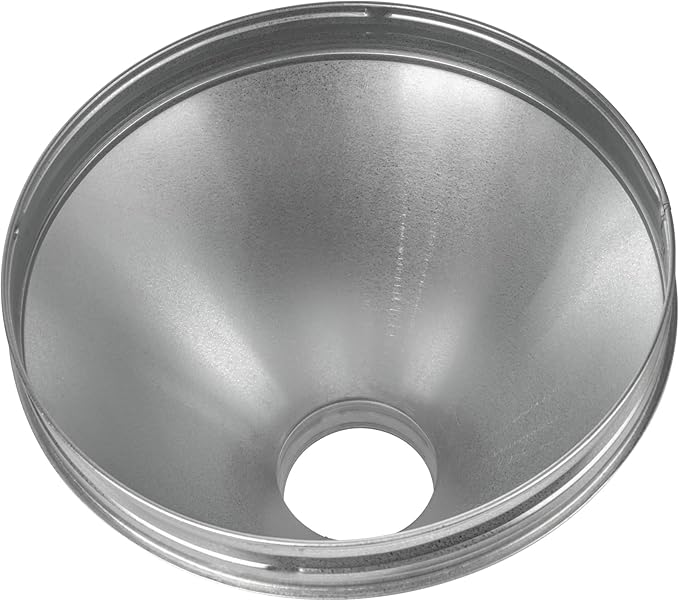 12"" to 4"" Inch Round Duct Reducer - Galvanized Steel Pipe Increaser - Coupling for Round Duct Ventilation Systems - Heating & Cooling, HVAC, Gray
