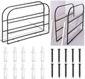 2 Pack Base Cabinet Tray Dividers 12x9 Inches Black Metal Sheet Rack Organizer Bakeware Container for Wall Base Kitchen Cabinets (2)