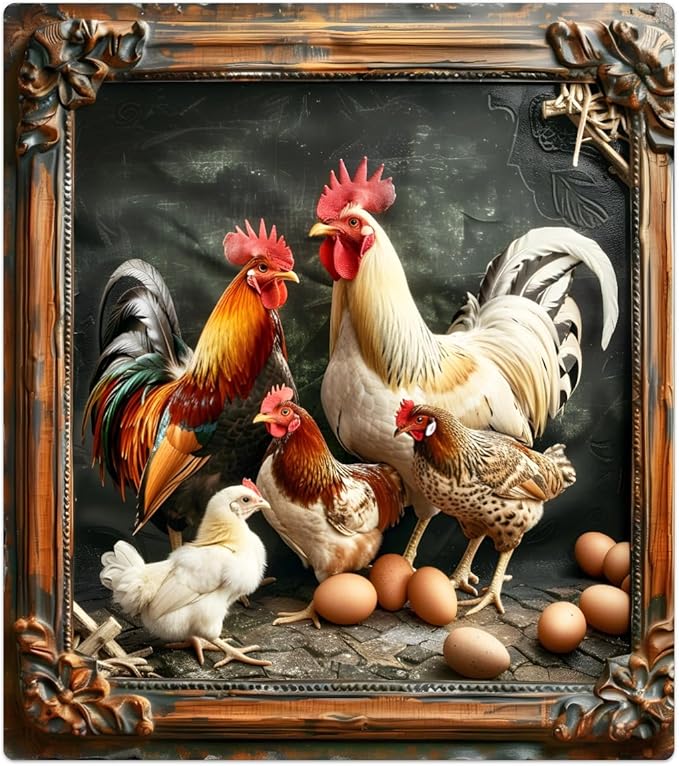 Animal Rooster Modern Dishwasher Magnet Cover Magnetic Dishwasher Decorative Cover Front Dishwasher Door Cover Reuseable Dishwasher Cover Panel Decal for Kitchen Refrigerator Home Appliances 23" X 26"