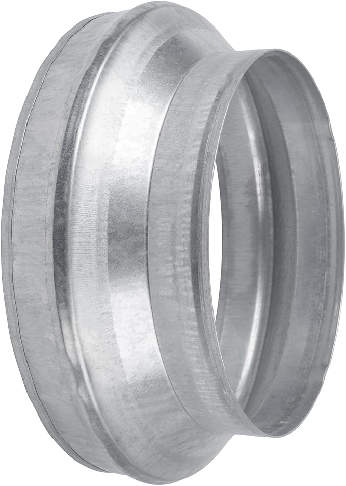12" to 10" Inch Duct Pipe Adapter - Galvanized Steel HVAC Ducting Reducer for Ventilation - PVC Pipe, Hose Coupler - Heavy Duty Exhaust, Air Conditioner Fittings - Vent Flange Connector
