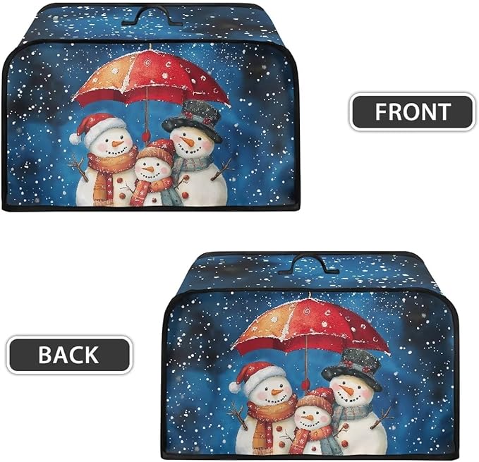 Snowman Clover Crock Pot 6-8 Quart Slow Cooker Cover Dust Cover Slow Cooker Bag Dust Covers for Kitchen Appliances Dust Resistant Decor Kitchen Utensils for Saint Patrick's Day