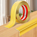 Wall Corner Protector Moulding Trim Peel and Stick Wall Corner Guards Trim Flexible Self Adhesive Edge Protector Moulding, 2.4 in x 40 Ft, Gold
