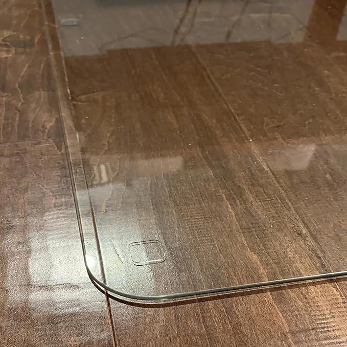 Extremely Soft Glass Table Top Bumper, Anti Slide and Scratch for Glass Table, Transparent Non-Adhesive Rubber Pads for Glass Table Top Spacer. to Avoid The Movement of Glass (Round & Square, 20 PCS)