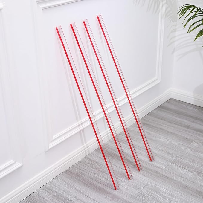 Gaahing 4Pcs Peel and Stick Clear Corner Guards, Self-Adhesive L-Shaped Outside Corner Shield for Wall Edge Furniture Door Frame Protector Bumper (3.9ft x 1.0in)