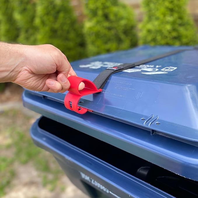 Original BinClaw ONE-Handed Trash Can Lock – The ONLY One with The Handle! Keep Hands Clean. No Drilling - No Tools. Trash Can Lid Lock Security