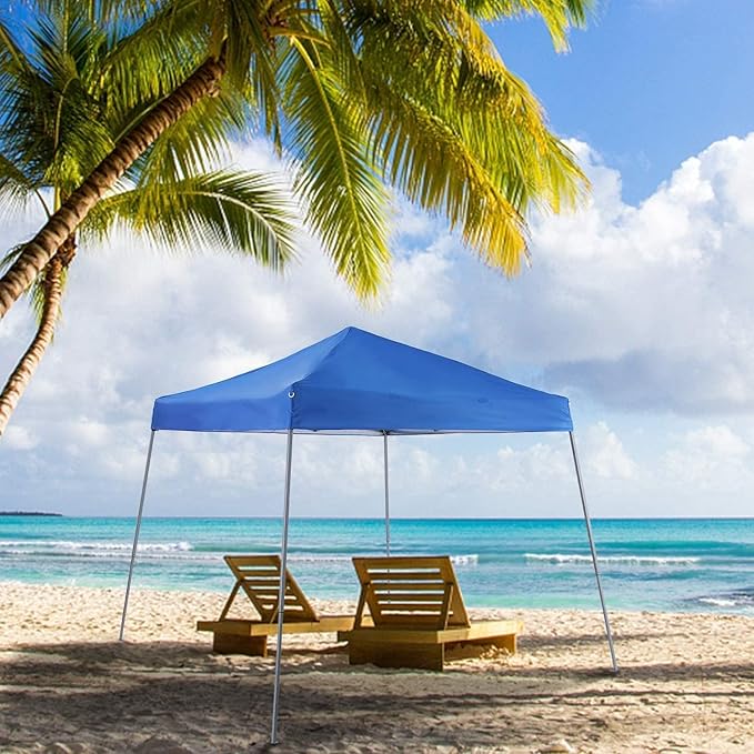 MFSTUDIO 12x12 Pop up Canopy Tent, Gazebo Shelter Sun Shade Canopies Patio Portable Popup Tents Easy Setup Waterproof with 9x9ft Top, for Beach,Parties,Picnics