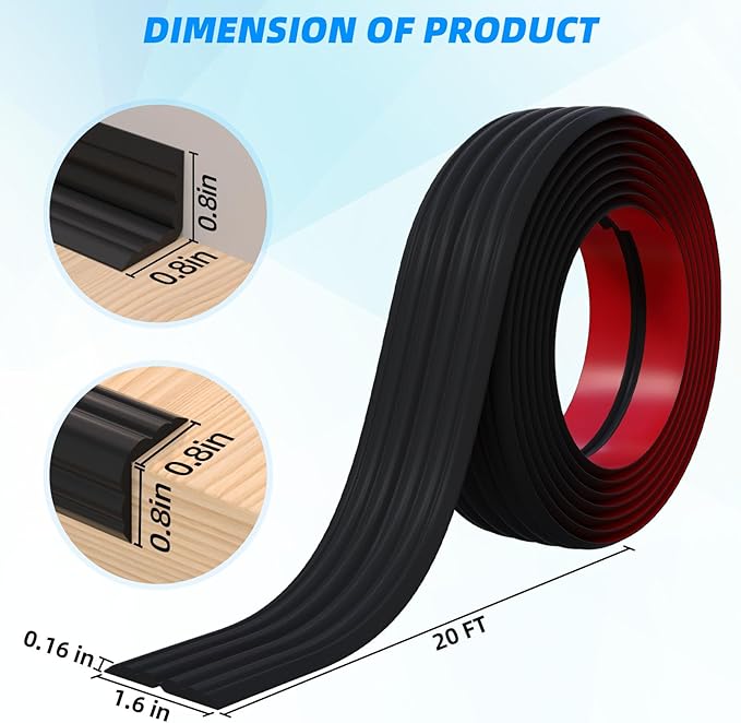 20FT Flexible Wall Corner Protector Moulding Trim, Peel and Stick Inside & Outside Wall Corner Guards Edge Protector,Self Adhesive Molding Trim Strip for Edge Ceiling